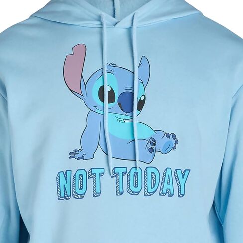 Disney Lilo & Stitch Hoodie Men's Not Today Lazy Pose Adult Pullover Sweatshirt in Saudi Arabia