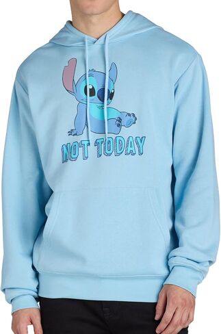 Disney Lilo & Stitch Hoodie Men's Not Today Lazy Pose Adult Pullover Sweatshirt in Saudi Arabia