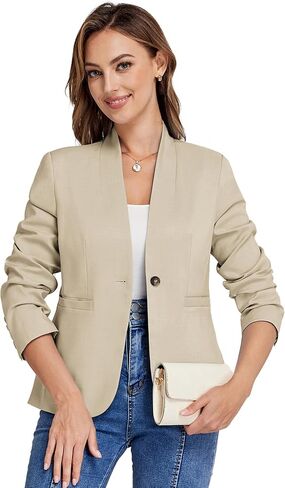 Belle Poque Blazers for Women Business Disual Blazer Jackets Blazer Office Office مع جيوب in Saudi Arabia