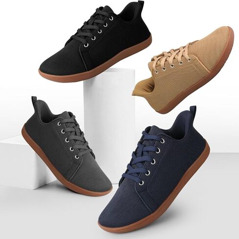 للرجال أحذية حافية القدمين أحذية رياضية سهلة الارتداء بمقدمة واسعة للمشي بدون قطرة نعل للجري أحذية رياضية للتمرين في صالة الألعاب الرياضية كاجوال in Kuwait