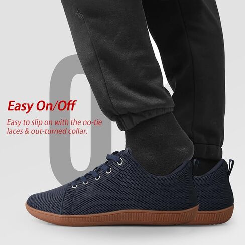 للرجال أحذية حافية القدمين أحذية رياضية سهلة الارتداء بمقدمة واسعة للمشي بدون قطرة نعل للجري أحذية رياضية للتمرين في صالة الألعاب الرياضية كاجوال in Kuwait