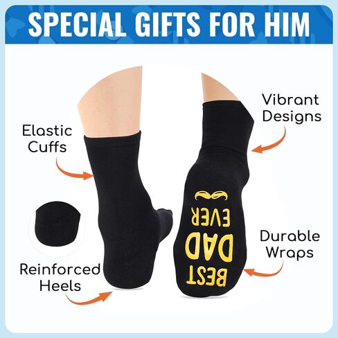 HAPPYPOP Cool Gifts For Men - Husband Dad Gifts, Funny Socks For Him With Keychain in Saudi Arabia