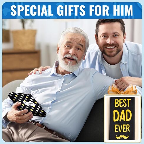 HAPPYPOP Cool Gifts For Men - Husband Dad Gifts, Funny Socks For Him With Keychain in Saudi Arabia