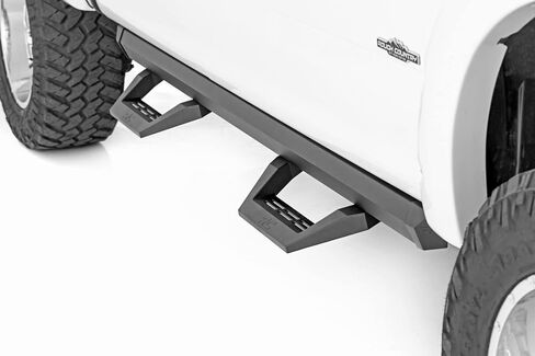 Rough Country SRX2 Adjustable Aluminum Steps for Ram 1500/2500/3500 (2010-2018) Crew Cab - Modular Running Boards with Slide-Adjust Steps in Saudi Arabia
