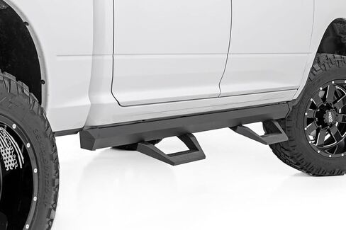 Rough Country SRX2 Adjustable Aluminum Steps for Ram 1500/2500/3500 (2010-2018) Crew Cab - Modular Running Boards with Slide-Adjust Steps in Saudi Arabia