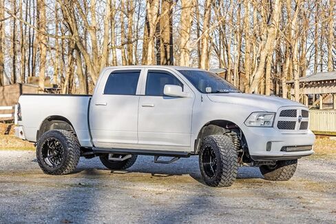 Rough Country SRX2 Adjustable Aluminum Steps for Ram 1500/2500/3500 (2010-2018) Crew Cab - Modular Running Boards with Slide-Adjust Steps in Saudi Arabia
