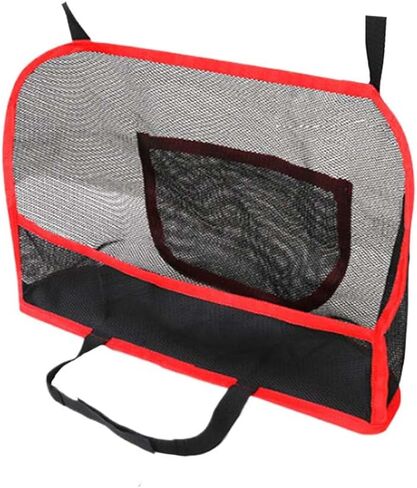 Car Net Pocket Handbag Holder, Barrier of Backseat Pet Kids Between Front Seats, Large Capacity Purse Holder for Car, Car Backseat Storage Organizer Netting Pouch for Women Men (Black) in Kuwait
