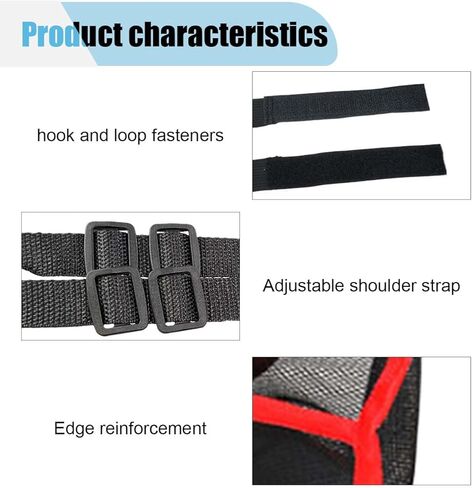 Car Net Pocket Handbag Holder, Barrier of Backseat Pet Kids Between Front Seats, Large Capacity Purse Holder for Car, Car Backseat Storage Organizer Netting Pouch for Women Men (Black) in Kuwait