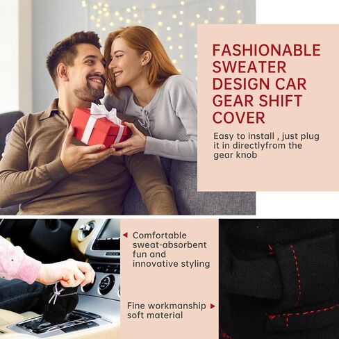 Car Shift Knob Hoodie, Funny Gear Shift Knob Shirt Sweater, Winter Warm Shift Knob Cover Sweater Shirt, Automotive Interior Novelty Accessories Decorations, Universal Fit Knob Cover Gift (Purple) in Saudi Arabia