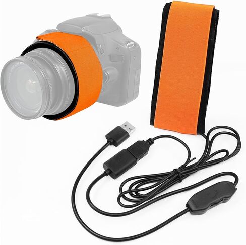Astromania 30cm USB Lens Heater Warmer Dew Heater Strip - Stepless Temperature Regulator for Universal Camera and Telescopes Lens Less Than 3.15 inch (80mm) in Diameter in Kuwait