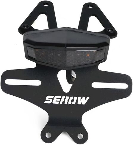 Compatible with SEROW 250 XT250 2018+ License Plate Holder Rear Fender Eliminator Tail Tidy LED Integrated Tail Brake Light Indicator Turn Signal Blinker Kit (Smoke) in Saudi Arabia