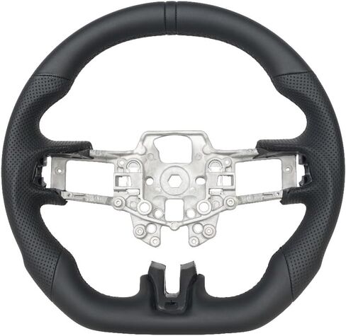 عجلة القيادة الجلدية الكاملة ، قاع مسطح على شكل D مثقب القبض على عجلة القيادة من أجل Ford Mustang 2013 2013 2014 in Kuwait