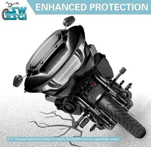 حارس محرك بار تحطم في Harley Davidson Touring Street Glide Road Road King Electra Ultra Models (للتجول في 2014-2025 C) in Saudi Arabia
