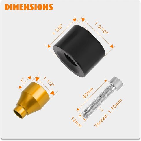 انزلاقات إطار الدراجات النارية anti protector لا تقطع الحماية المتساقطة M12-1.75mm × 60 مم سود in Saudi Arabia