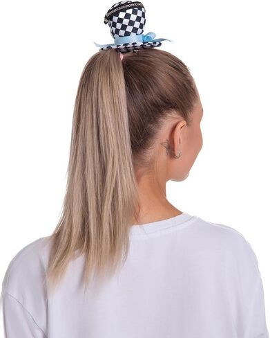 Mini Black White Patterned Hat with Clip - Womens Teens Adult - Cosplay Halloween Mardi Gras Costume Hat in Saudi Arabia