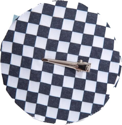 Mini Black White Patterned Hat with Clip - Womens Teens Adult - Cosplay Halloween Mardi Gras Costume Hat in Saudi Arabia