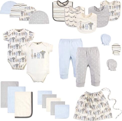 Hudson Baby Unisex Baby Layette Start Set Baby Gift 25pc, Modern Pink Safari, 0-6 Months in Saudi Arabia