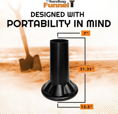 The Sandbag Funnel Do-it-yourself bag filling solution - Sandbag Funnel, Durable, Lightweight, Wide Mouth Sandbag Filler for all Industries - Manual Sandbag Filling Tool (2 Funnels) in Kuwait