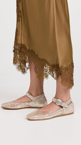 Free People Mystic Mary Jane Flat Champagne الاتحاد الأوروبي 37.5 (الولايات المتحدة للسيدات 7.5) M in Saudi Arabia