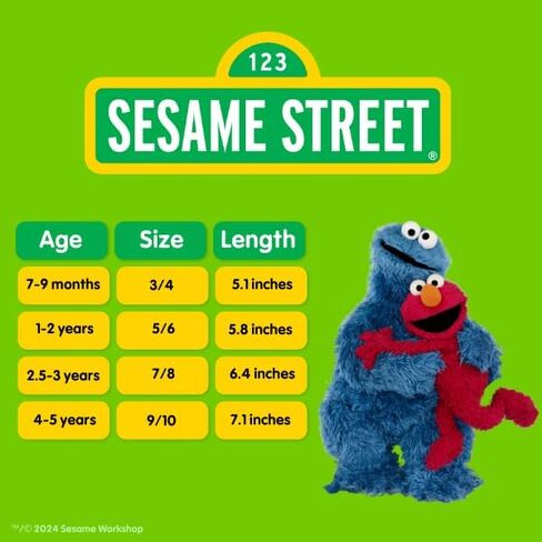Sesame Street Baby Girls Cookie Monster Puppet Slipper, Blue, 5-6 Infant in Saudi Arabia