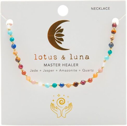 Lotus and Luna 3MM Necklace in Kuwait