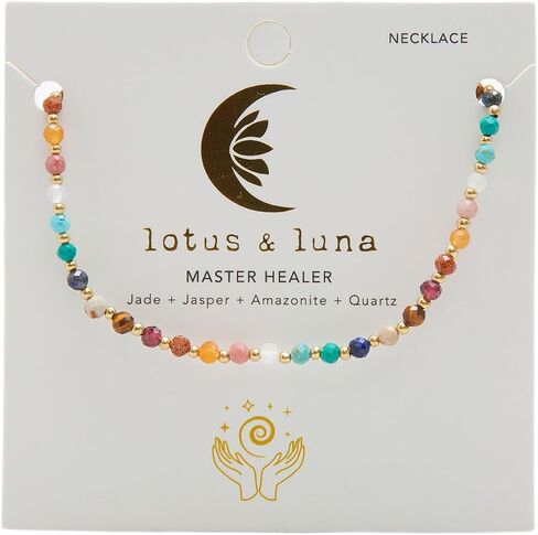 Lotus and Luna 3MM Necklace in Kuwait