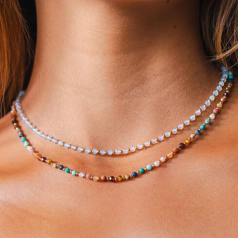 Lotus and Luna 3MM Necklace in Kuwait