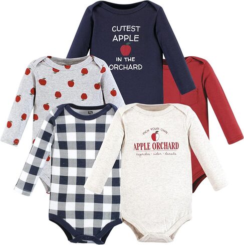 Hudson Baby Unisex Baby Cotton Long-Sleeve Bodysuits, Boy Magical Woodland, 18-24 Months in Saudi Arabia