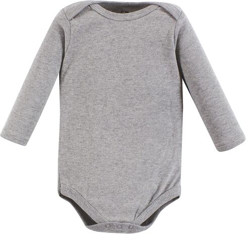 Hudson Baby Unisex Baby Cotton Long-Sleeve Bodysuits, Brown Bear 7-Pack, 18-24 Months in Kuwait