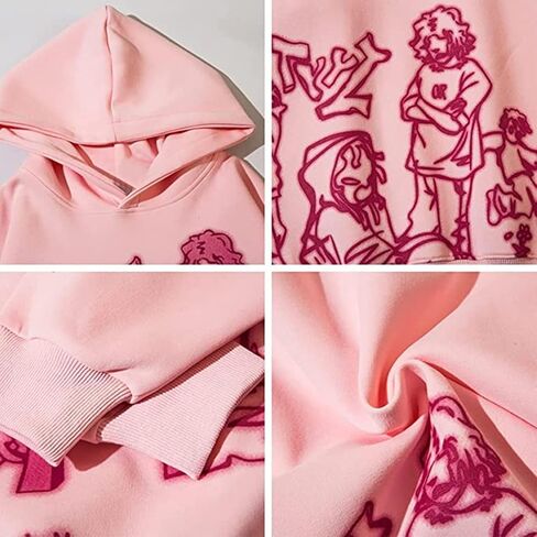 Y2k Hoodie Men Women Aesthetic Graphic Hoodies Pullover Sweatshirt Hip Hop Goth Grunge Harajuku Jacket in Kuwait