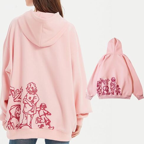 Y2k Hoodie Men Women Aesthetic Graphic Hoodies Pullover Sweatshirt Hip Hop Goth Grunge Harajuku Jacket in Kuwait