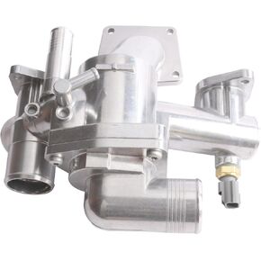 MITZONE Engine Coolant Thermostat Housing Assembly with Water Outlet Compatible with 2003-2006 Jaguar XKR XK8 4.2L V8 AJ89486 AJ85730 AJ85824 AJ85886 AJ87364 AJ87947