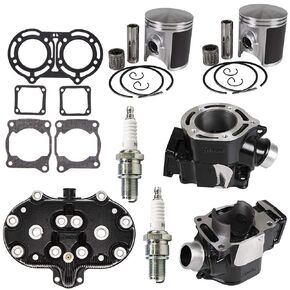 Niche 347CC أسطوانة أسطوانة رأس الكبس طوقا الطوق العلوي الطوق لعام 1987-2006 Yamaha Banshee 350 2GU-11111-00-00