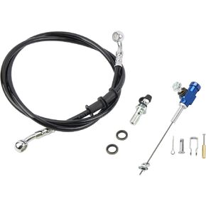 Motorcycle Piston M10 Hydraulic Clutch Master Cylinder with 1200mm Brake Hose Hydraulic Universal for Motocross Dir Bike ATV Motos- Gold