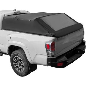 سرير Joytutus Truck Truck Soft Topper متوافق مع Tacoma 2005-2023 مع سرير 6 أقدام ، قشرة قذيفة قابلة للطي العربة القابلة للطي