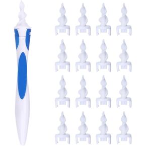 16PCS Q Grips Ear Wax Removal Tool, Reusable Safe & Pain Free Spiral Ear Wax Removal Tool
