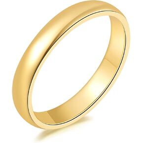 حلقات الذهب 14K للنساء حلقات Band Gold Cigar للنساء والرجال رمز الوضع Light Luxury 5-9