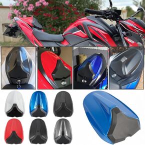 دراجة نارية مقعد خلفي غطاء بليون ركاب Cowl Pillion لـ Suzuki GSX-S 750 2017 2018 2019 2020 2021 2022 GSX-S 750Z ABS 2018-2023 مجموعة وسادة سادة منفردة (زرقاء)