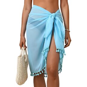 بدلة الاستحمام في Eicolorte Women Beach Sarong تغطية تغطية ملابس السباحة لملابس السباحة
