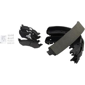 TRQ Brake Pads Semi-Metallic Compatible with 2000-2002 Dodge Dakota Durango