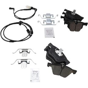 TRQ Brake Pads Ceramic Compatible with 2004-2007 BMW 525i