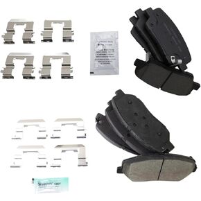 TRQ Brake Pads Ceramic Compatible with 2009 Kia Borrego