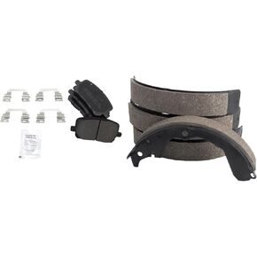 TRQ Brake Pads Semi-Metallic Compatible with 2003-2008 Pontiac Vibe Toyota Matrix