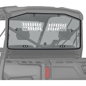 Starknightmt انزلاق تنفيس utv الزجاج الأمامي الخلفي متوافق مع Can-AM Defender 2016-2024 HD5 HD8 HD10 MAX ، نافذة خلفية للكمبيوتر الشخصي الثقيلة للأشعة فوق البنفسجية (تلميذ الضوء)