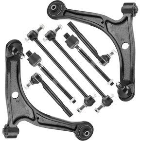 Front Lower Control Arms w/Ball Joints Sway Bar End Links Tie Rods Suspension Kits for 2001-2005 Acura MDX, 2003-2005 Pilot (8pc)