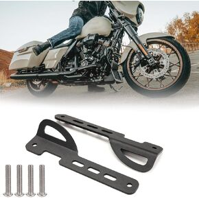JERBOR Front Tie-Downs Bracket Kit for Harley Touring Street Glide CVO 121 2023 2024, High Tensile Motorcycle Trailer Holder Kit Front Fork Trailer Hook Tie-Down Mount for Harley Accessories