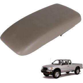 Oak Tan Car Leather Front Center Console Armrest Lid and Latch Replacement for 1995-2000 Tacoma 1996-1998 4Runner 5890535040E0