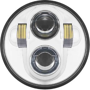 Hogworkz® 5.75 Inch LED Headlight - Daymaker Replacement Compatible with Harley Davidson Dyna Sportster Softail - Chrome