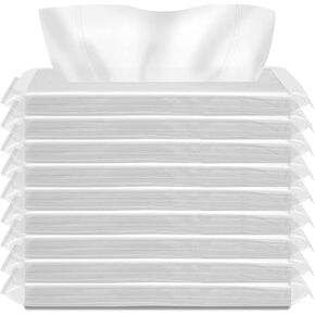 11 Soft and Smooth Replacement Packs for Car Specific Tissue Boxes - SAR Sun Visor Tissue Supplement, Napkin Holder Replacement Pack, and Car Travel Tissue -50 Sheets Per Pack, Totaling 550 Sheets