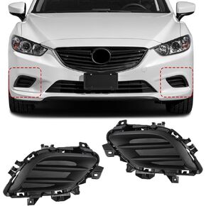 1 Pair Front Driving Fog Light Bezel Cover for Mazda 6 2014-2017 Replaces GHP950C11A, GHP950C21A